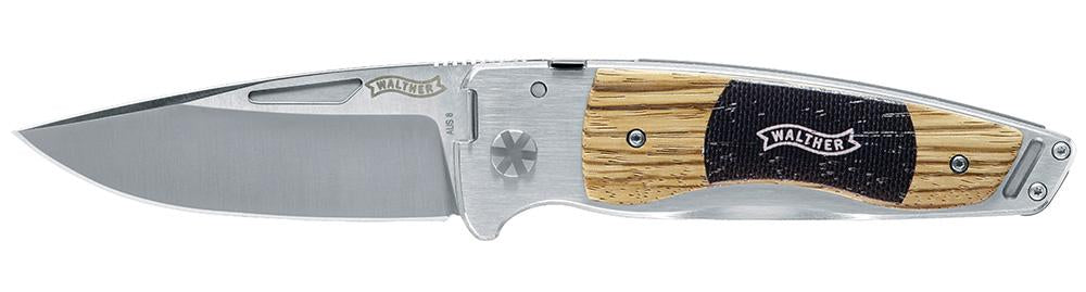 Klassisches EDC Taschenmesser mit Holzgriff und AUS8 Stahl. Walther TFW 1 EDC Ausrüstung von EDC-Gadgets.de