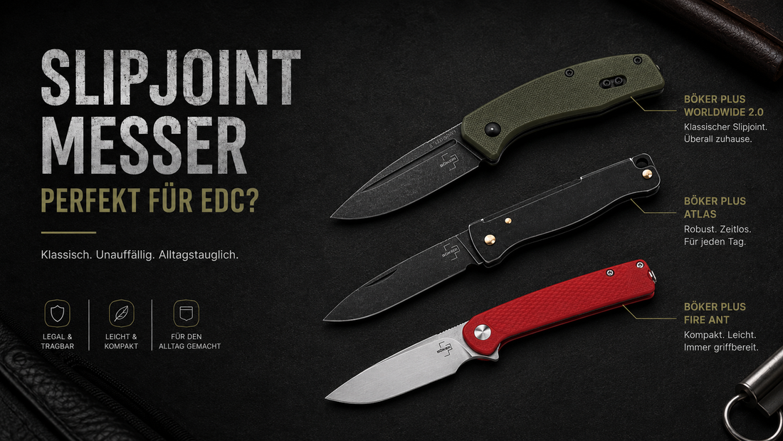 Sind Slipjoint Messer die perfekten EDC Messer edc Gadgets legale Taschenmesser