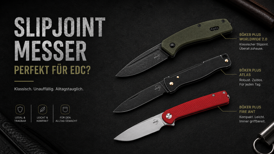 Sind Slipjoint Messer die perfekten EDC Messer edc Gadgets legale Taschenmesser