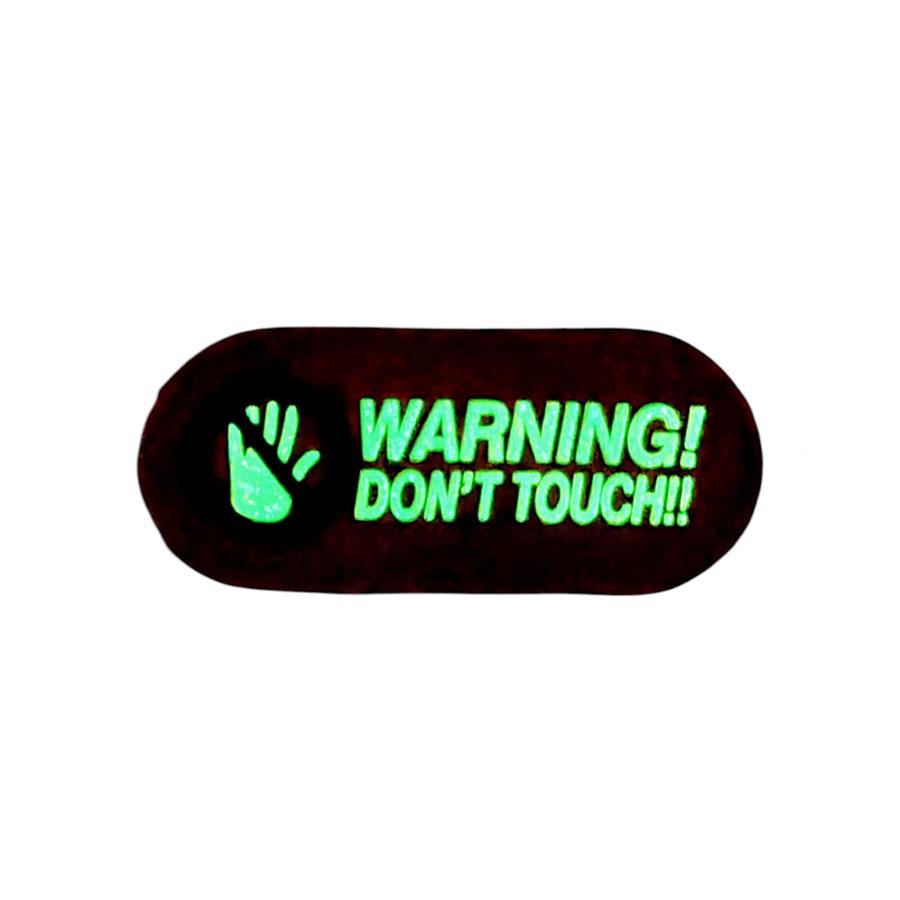 3D PVC Patch Don´t touch! nachtleuchtend