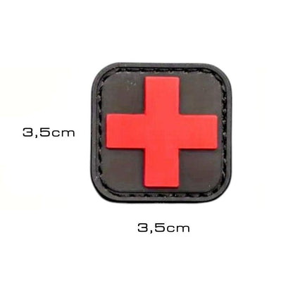 3D PVC Patch Rotes Kreuz