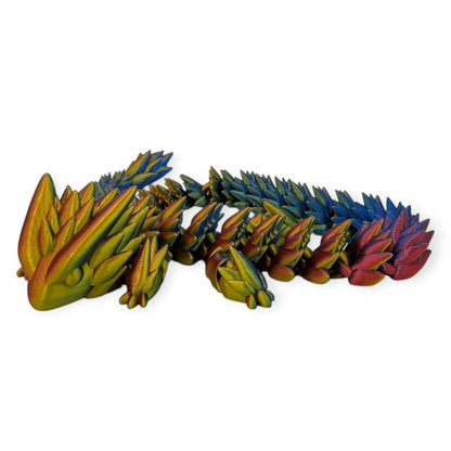 Aurora Scale Kristalldrache 53 cm Farbverlauf