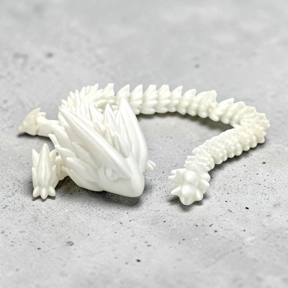 Aurora Scale Kristalldrache 53 cm fluoreszierend als großer 3D Druck Drache