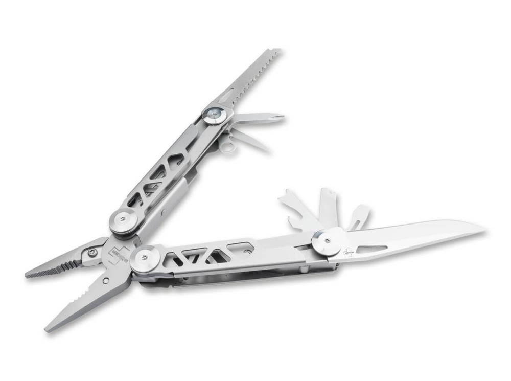 EDC Multitool mit Drahtschneider und Säge aus Edelstahl von Böker Plus mit Lifetime Garantie. Bestens geeignet für den täglichen Einsatz.