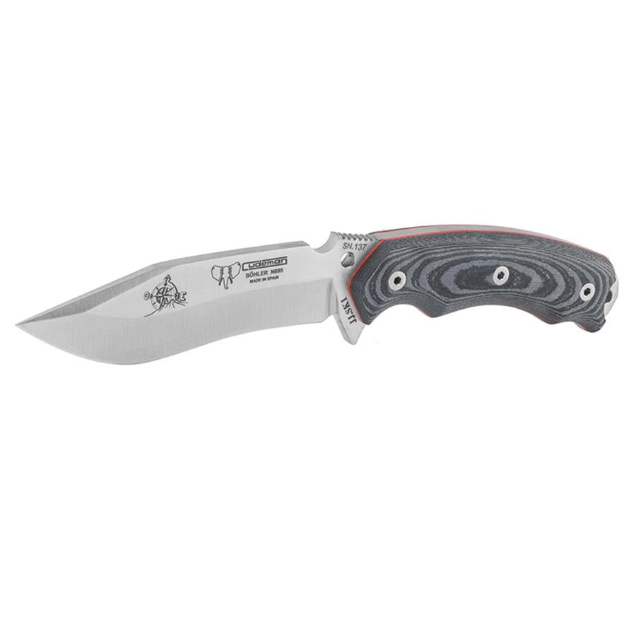 cudeman bushcraft outdoor messer aus n695 Stahl und mit micarta griff in Full Tang Bauweise