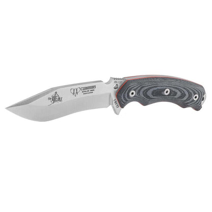 cudeman bushcraft outdoor messer aus n695 Stahl und mit micarta griff in Full Tang Bauweise