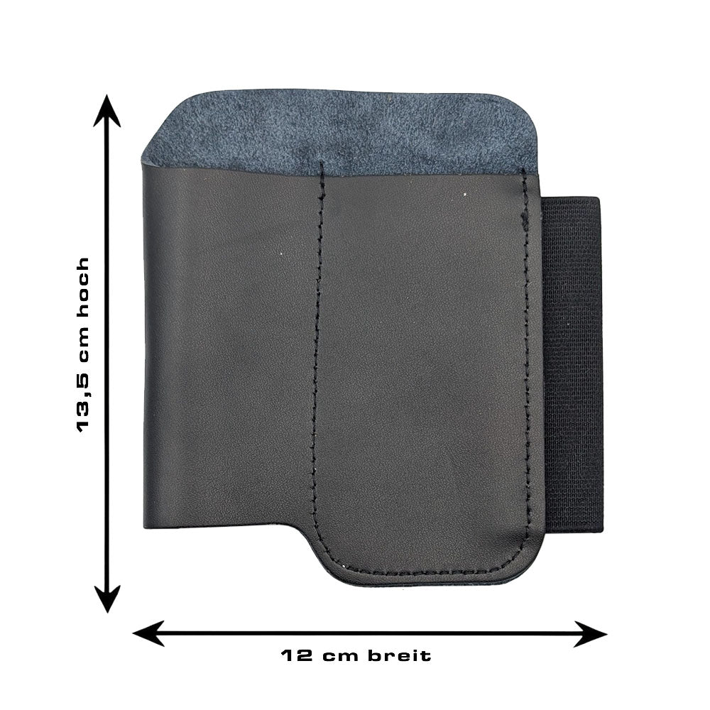 Leder Gürtel-Organizer für Messer und Multitool mit Maßangaben