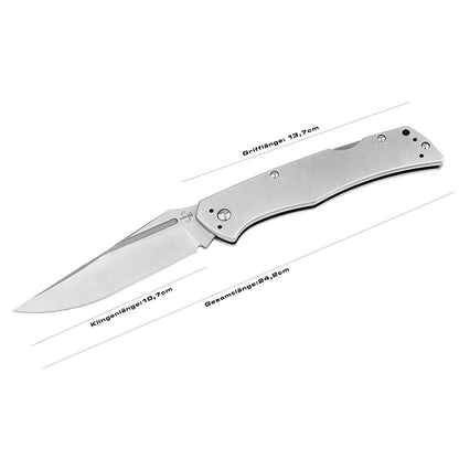 Böker Plus MEK Zweihandmesser mit beidseitigen Nagelkerben inklusive Größenangaben