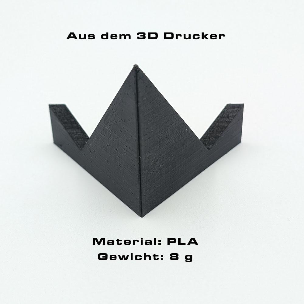 Minimalistischer Messer Displayständer aus PLA inkl. Produkt Details wie 8 g Gewicht