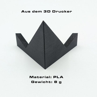Minimalistischer Messer Displayständer aus PLA inkl. Produkt Details wie 8 g Gewicht
