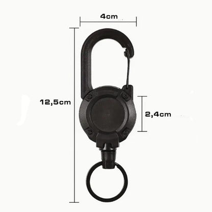 EDC Karabiner mit Seilzug 65cm