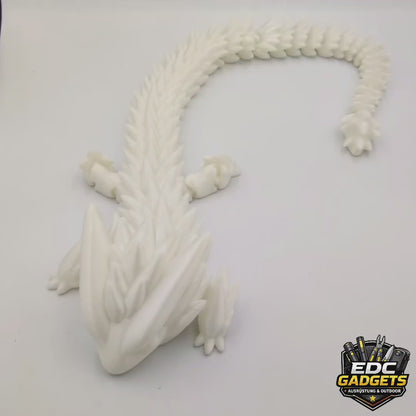 beweglicher 3D Druck Kristalldrache in fluoreszierender Ausführung EDC Gadgets Desk Deko